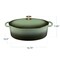 Best Choice Products Oval 7.5 Quart Cast-Iron Dutch Oven, Heavy-Duty w/ Enamel, Side Handles